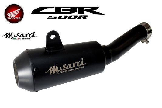 Honda CBR500R 2013-2015 - Musarri Street Series GP Slip-on Exhaust - Bikerr