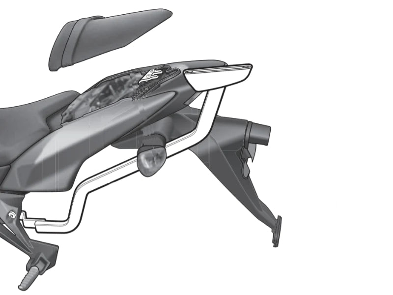 Top Case Mount Kaw Z750 07 12 - Bikerr
