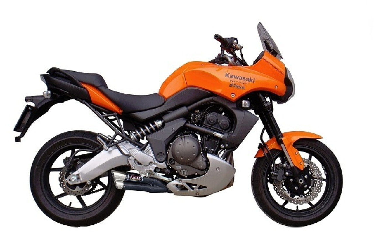 L3XB Black Slip-on Exhaust for CF Moto 650 NK / 650 MT 2012 - 2020 - Bikerr