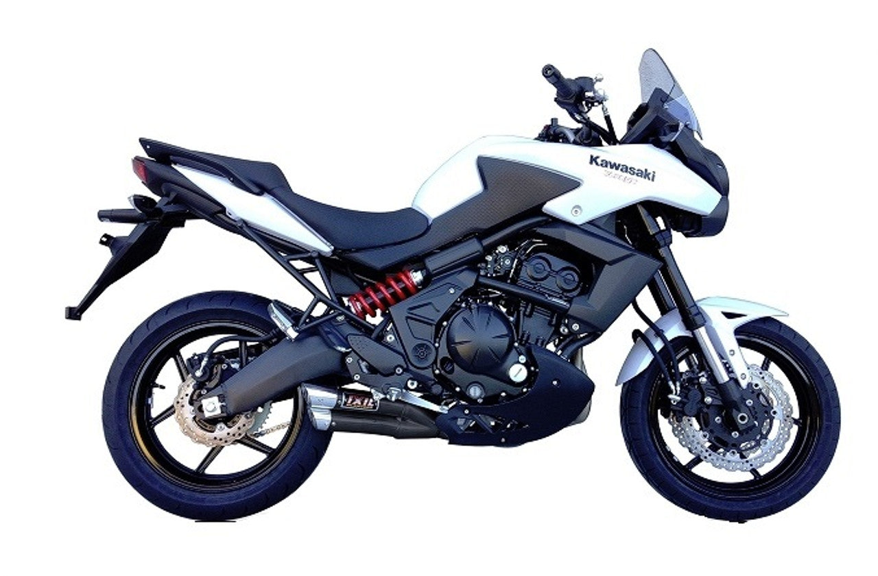 L3XB Black Slip-on Exhaust for CF Moto 650 NK / 650 MT 2012 - 2020 - Bikerr