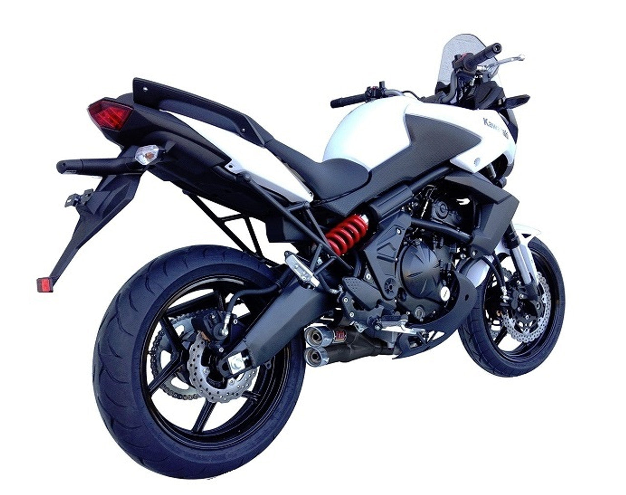 L3XB Black Slip-on Exhaust for CF Moto 650 NK / 650 MT 2012 - 2020 - Bikerr