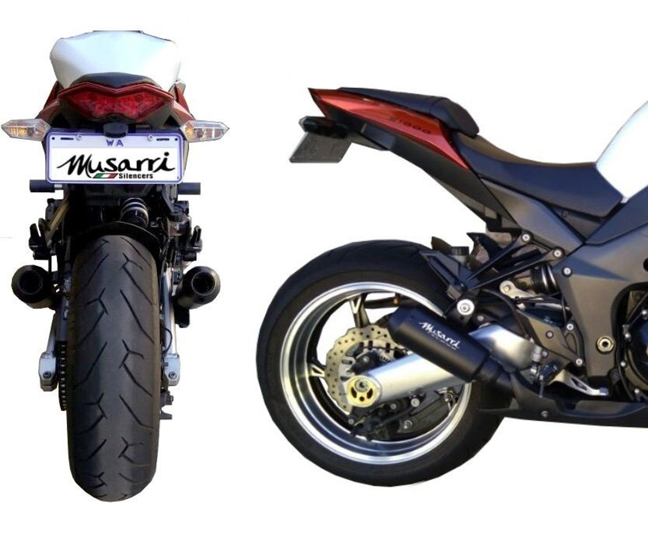 Kawasaki Z1000/SX/R 2010-2019 - Musarri Street Series GP Slip-on Exhaust/s - Bikerr