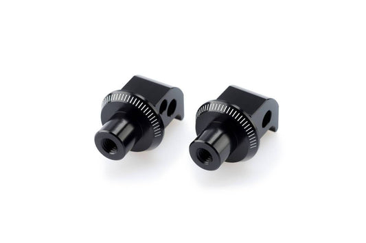 Puig Footpeg Adaptors Passenger | Black Anodised Aluminium | Honda CB 1100 2013>2014 - Bikerr