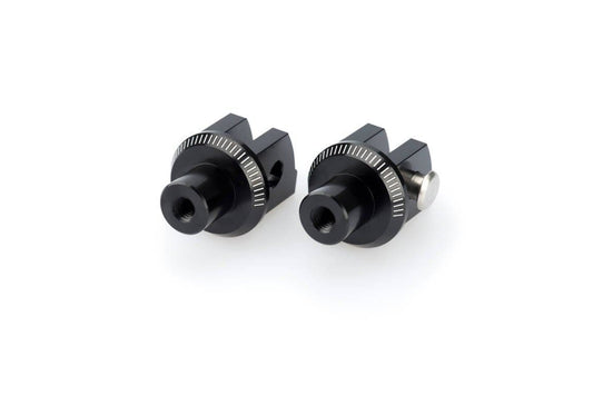 Puig Footpeg Adaptors Rider | Black Anodised Aluminium | Honda CB 1100 2013>2014 - Bikerr