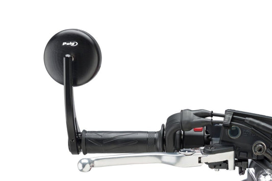 Puig Grand Tracker Bar End Mirror | Black - Bikerr