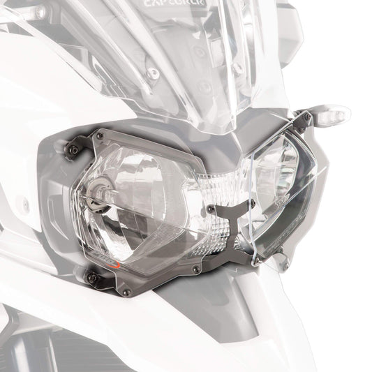Puig Headlight Guard | Clear | Triumph Explorer 1200 XR/XRX/XRT/Low 2012>2018 - Bikerr