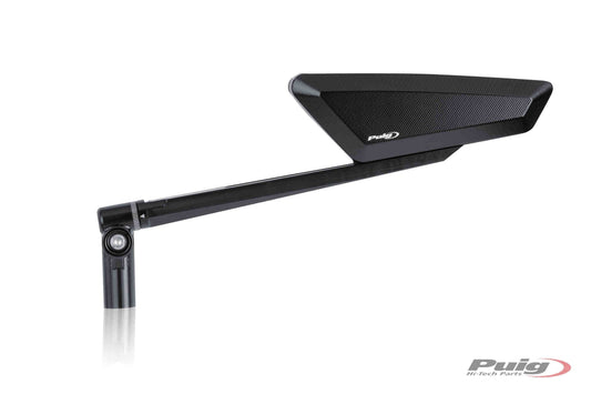 Puig Hypernaked Mirror Left | Black - Bikerr