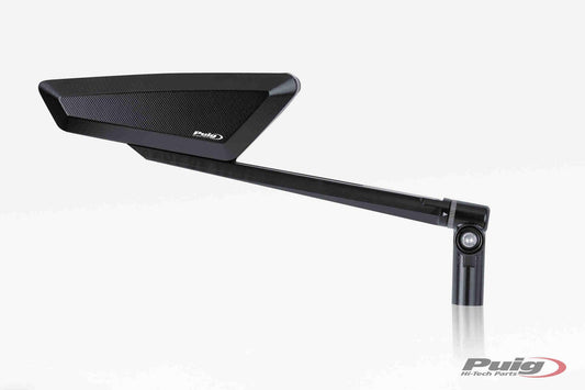 Puig Hypernaked Mirror Right | Black - Bikerr