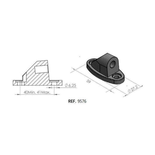 Puig Mirror Adaptor Left or Right Side | Black | Honda CBR 600 RR 2013>2016 - Bikerr