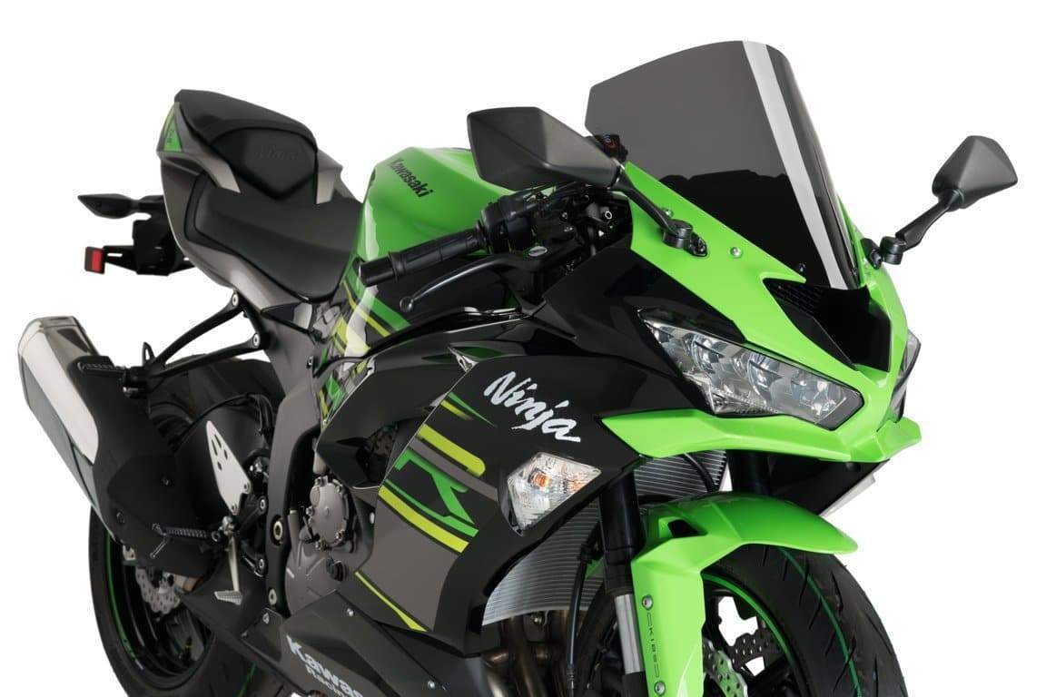 Puig R-Racer Screen | Dark Smoke | Kawasaki ZX6-R 636 2013>2016 - Bikerr
