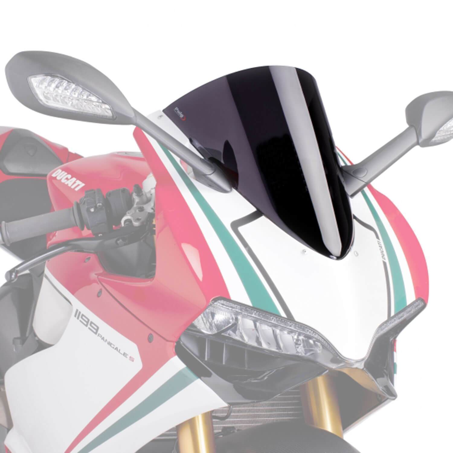 Puig Racing Screen | Dark Smoke | Ducati 1199 Superleggera 2014>2014 - Bikerr