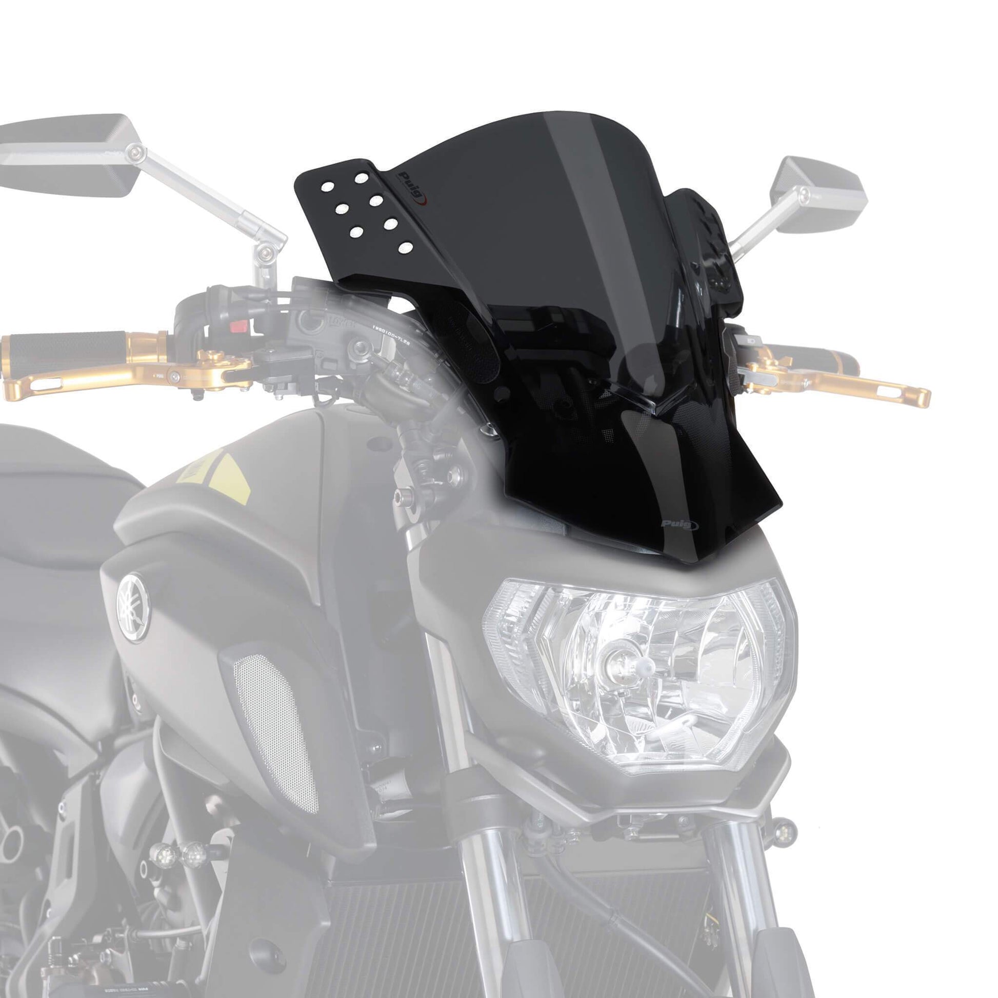 Puig Rafale Screen | Dark Smoke | Ducati Hypermotard 1100 2007>2012 - Bikerr