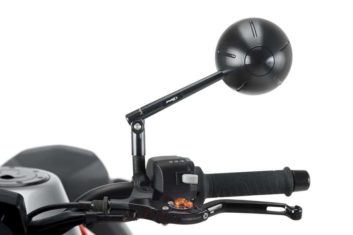 Puig Retro Mirror Left | Black - Bikerr