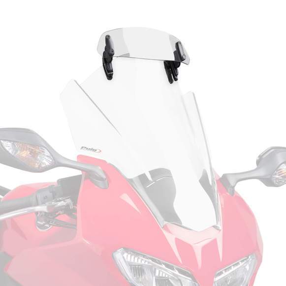 Puig Screen Deflector (Clip On for OEM Screen) | Clear | BMW R1200 RT 2014>2018 - Bikerr