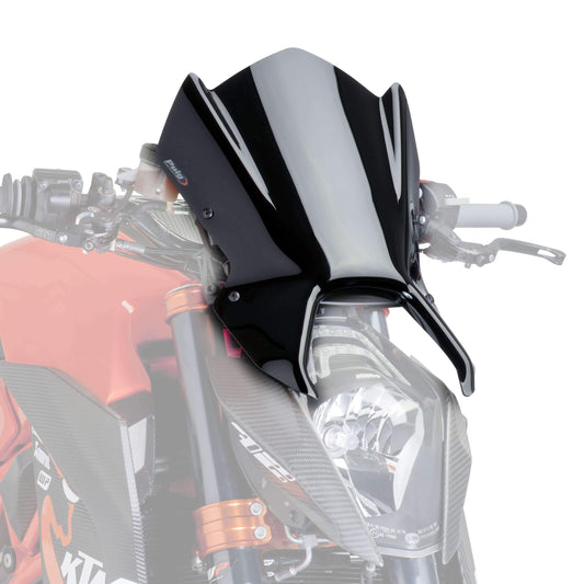 Puig Sport Screen | Black (Opaque) | KTM 1290 Superduke R 2014>2016 - Bikerr