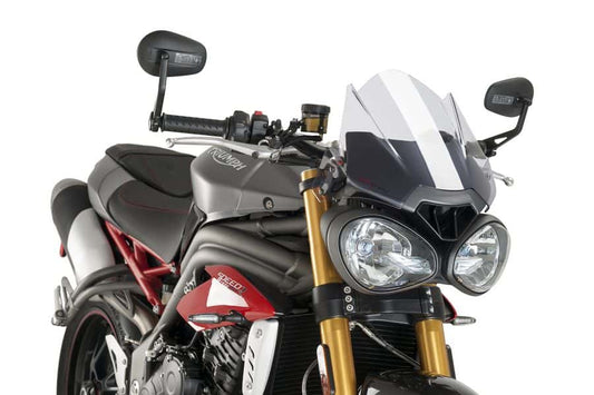 Puig Sport Screen | Clear | Triumph Street Triple 765 2017>2019 - Bikerr