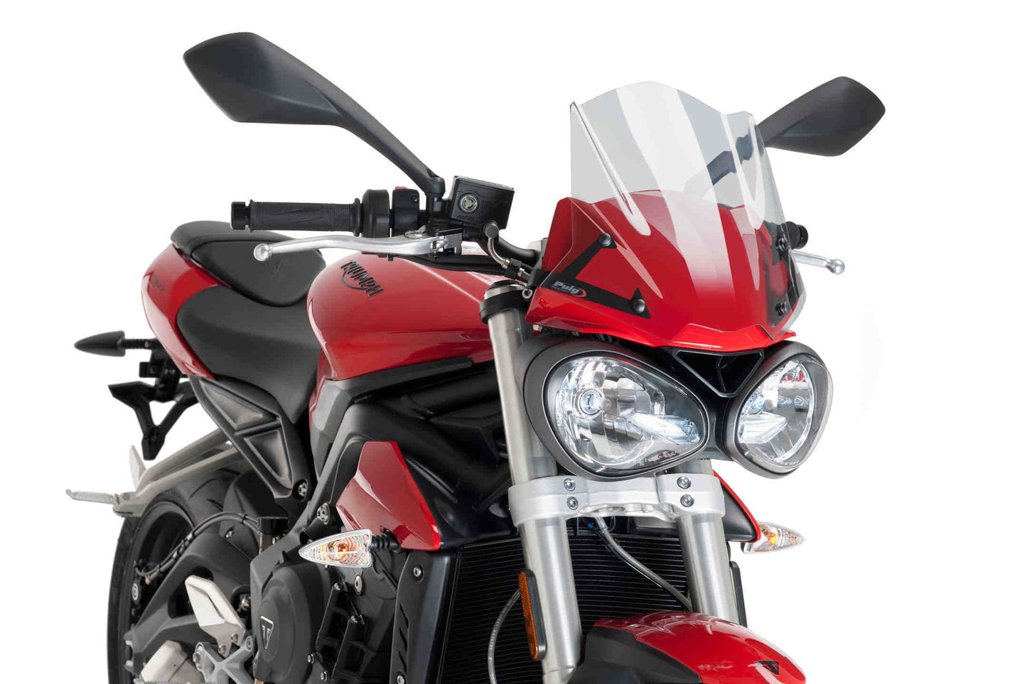 Puig Sport Screen | Clear | Triumph Street Triple 765 S 2017>2019 - Bikerr