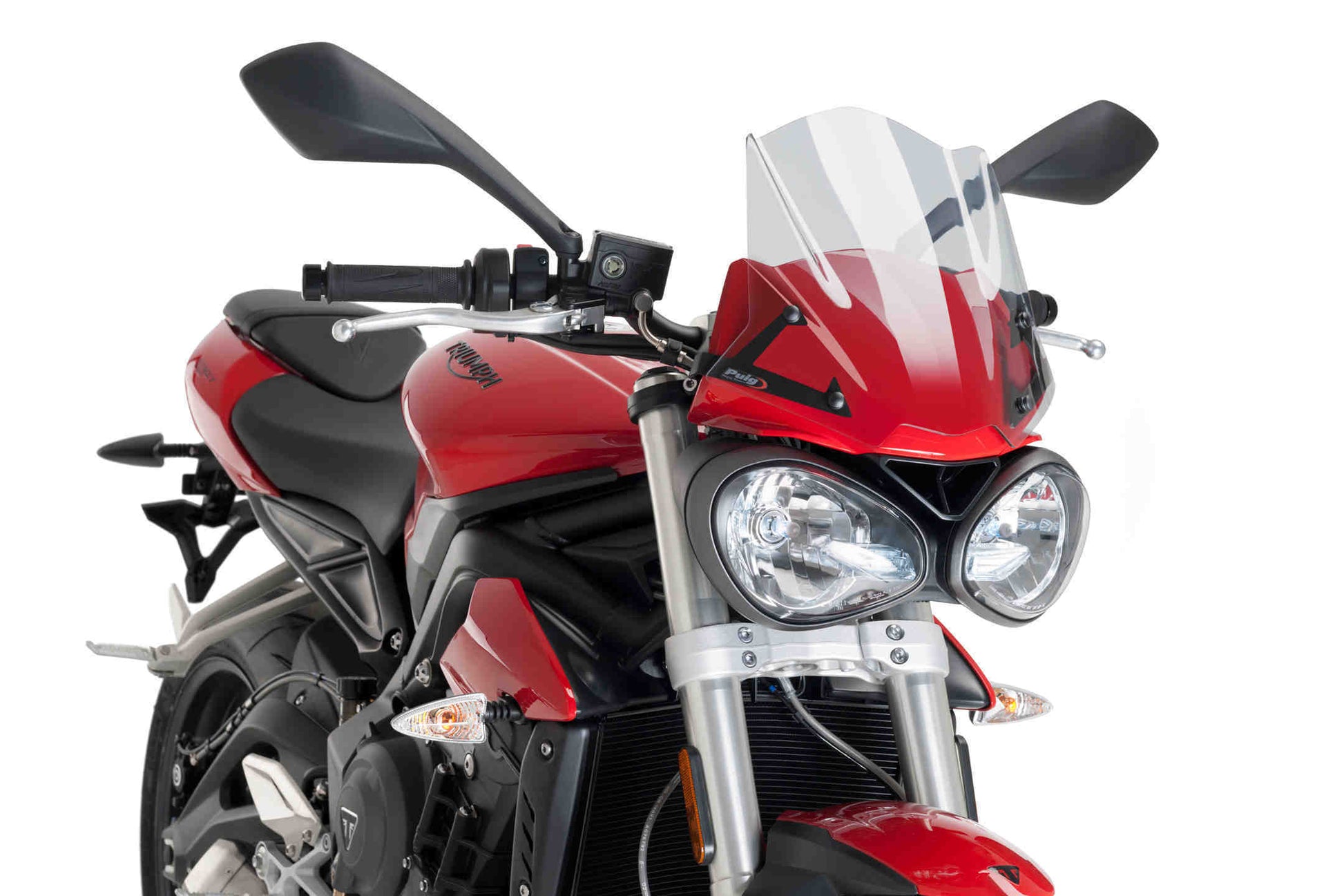 Puig Sport Screen | Clear | Triumph Street Triple 765 S 2017>2019 - Bikerr
