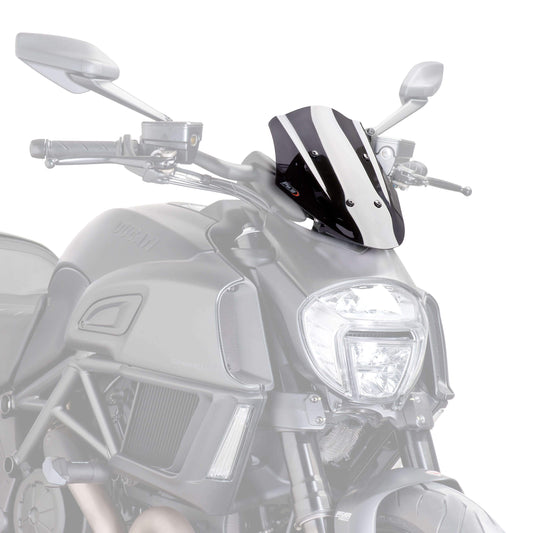 Puig Sport Screen | Dark Smoke | Ducati Diavel 2014>2018 - Bikerr