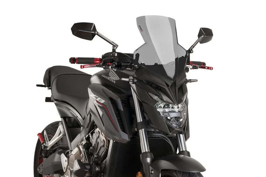 Puig Sport Screen | Dark Smoke | Honda CB 650 F 2014>2020 - Bikerr