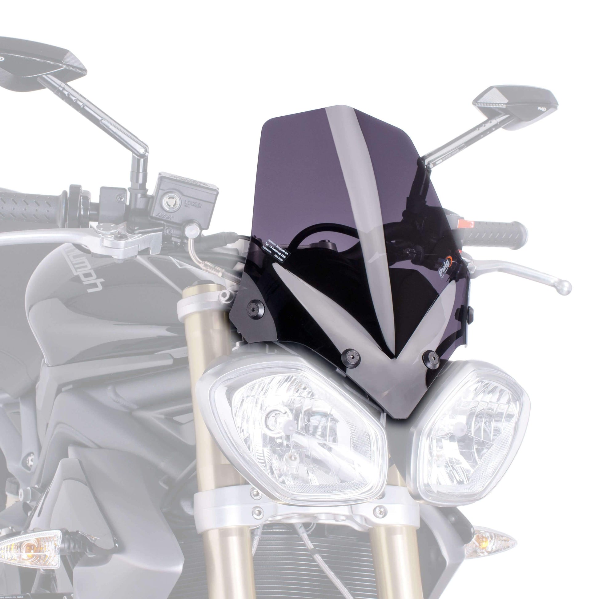 Puig Sport Screen | Dark Smoke | Triumph Speed Triple 1050 R 2012>2015 - Bikerr