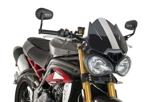 Puig Sport Screen | Dark Smoke | Triumph Street Triple 765 R 2017>2019 - Bikerr