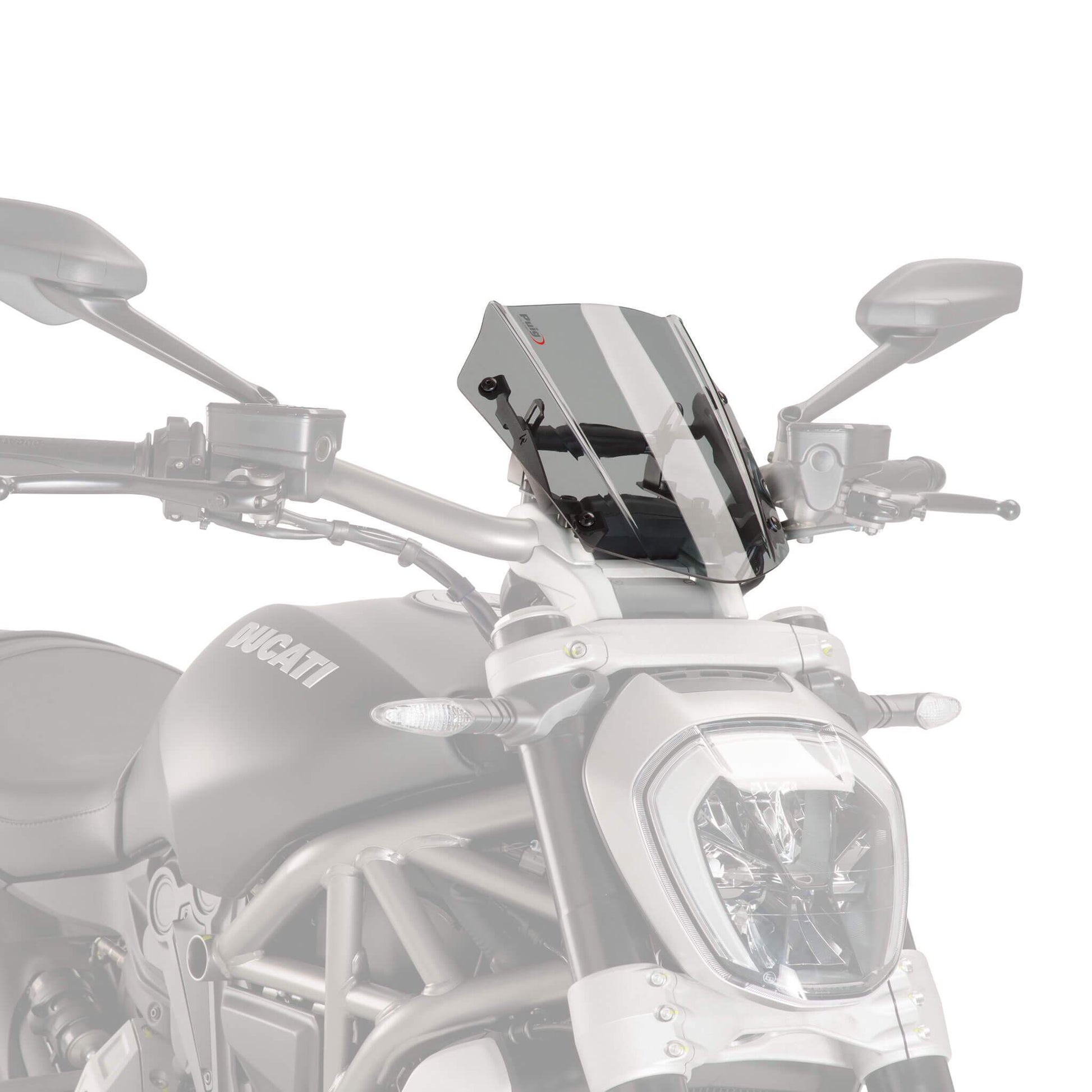 Puig Sport Screen | Light Smoke | Ducati X Diavel 2016>2018 - Bikerr