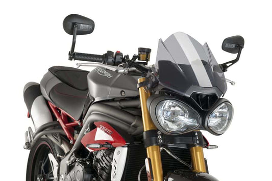 Puig Sport Screen | Light Smoke | Triumph Street Triple 765 R 2017>2019 - Bikerr