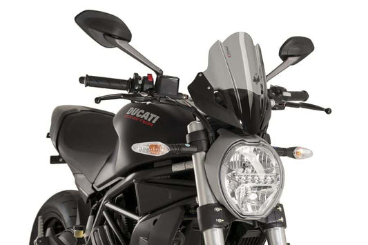 Puig Touring Screen | Dark Smoke | Ducati Monster 1200 R 2016>2020 - Bikerr