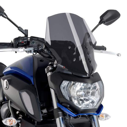 Puig Touring Screen | Dark Smoke | Yamaha MT-07 2018>2020 - Bikerr