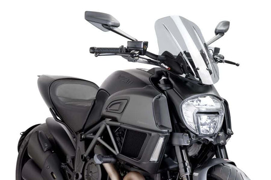 Puig Touring Screen | Light Smoke | Ducati Diavel 2014>2018 - Bikerr