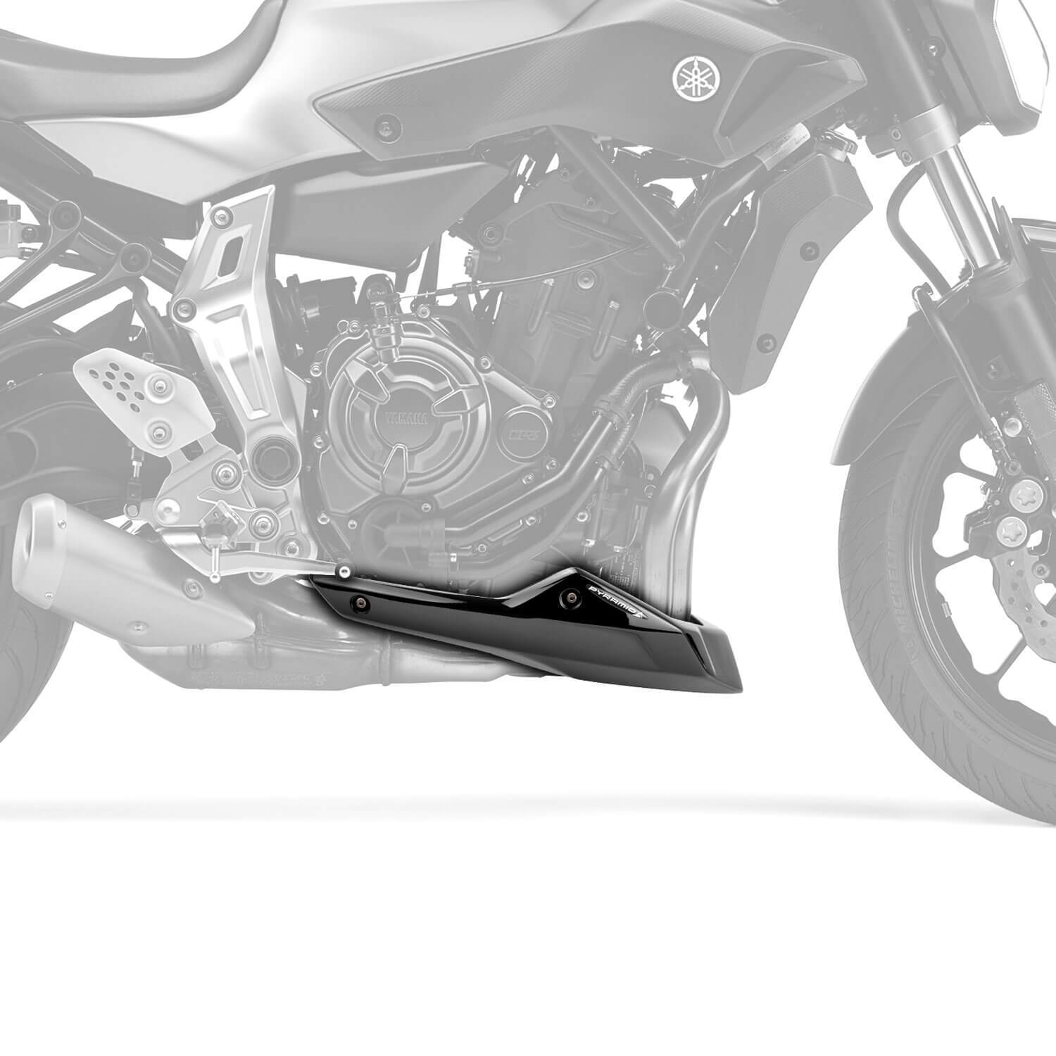 Belly Pan | Gloss Black | Yamaha MT-07 2013> - Bikerr