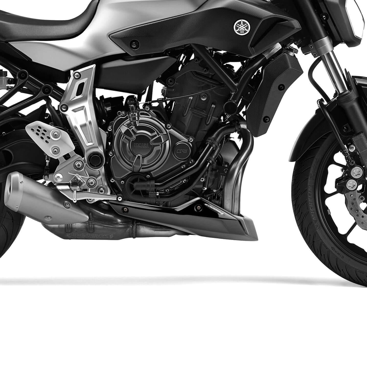 Belly Pan | Gloss Black | Yamaha MT-07 2013> - Bikerr