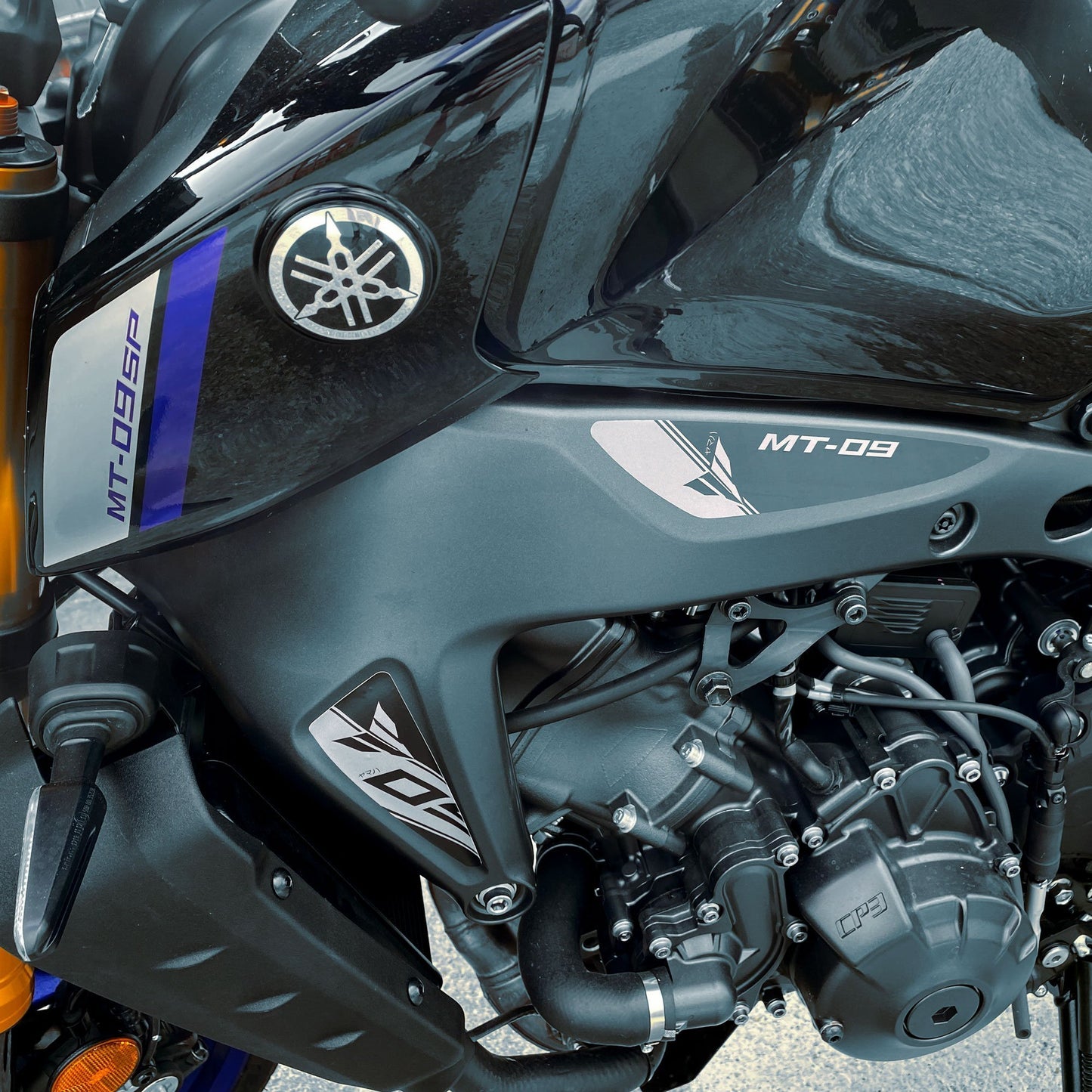 Decals (Set of 6) | Black & Grey | Yamaha MT-09 2021>