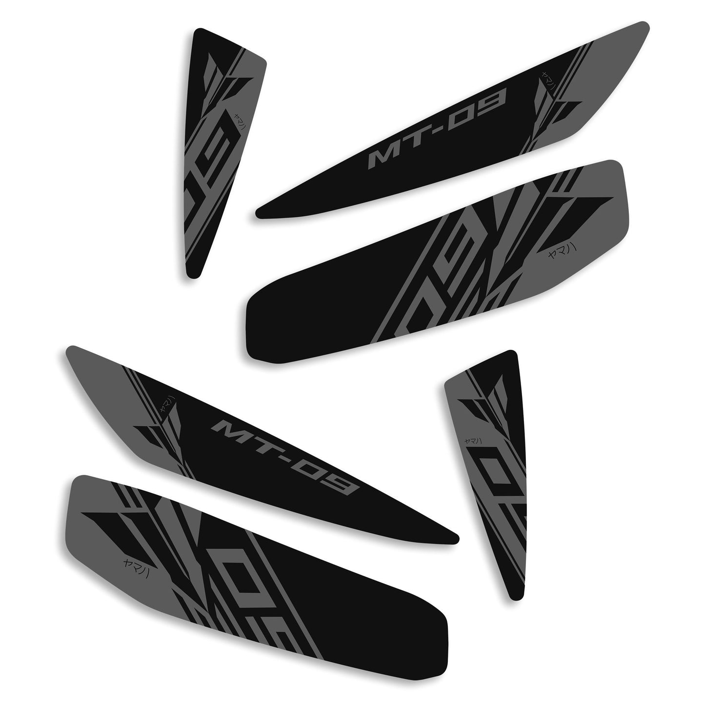 Decals (Set of 6) | Black & Grey | Yamaha MT-09 2021>