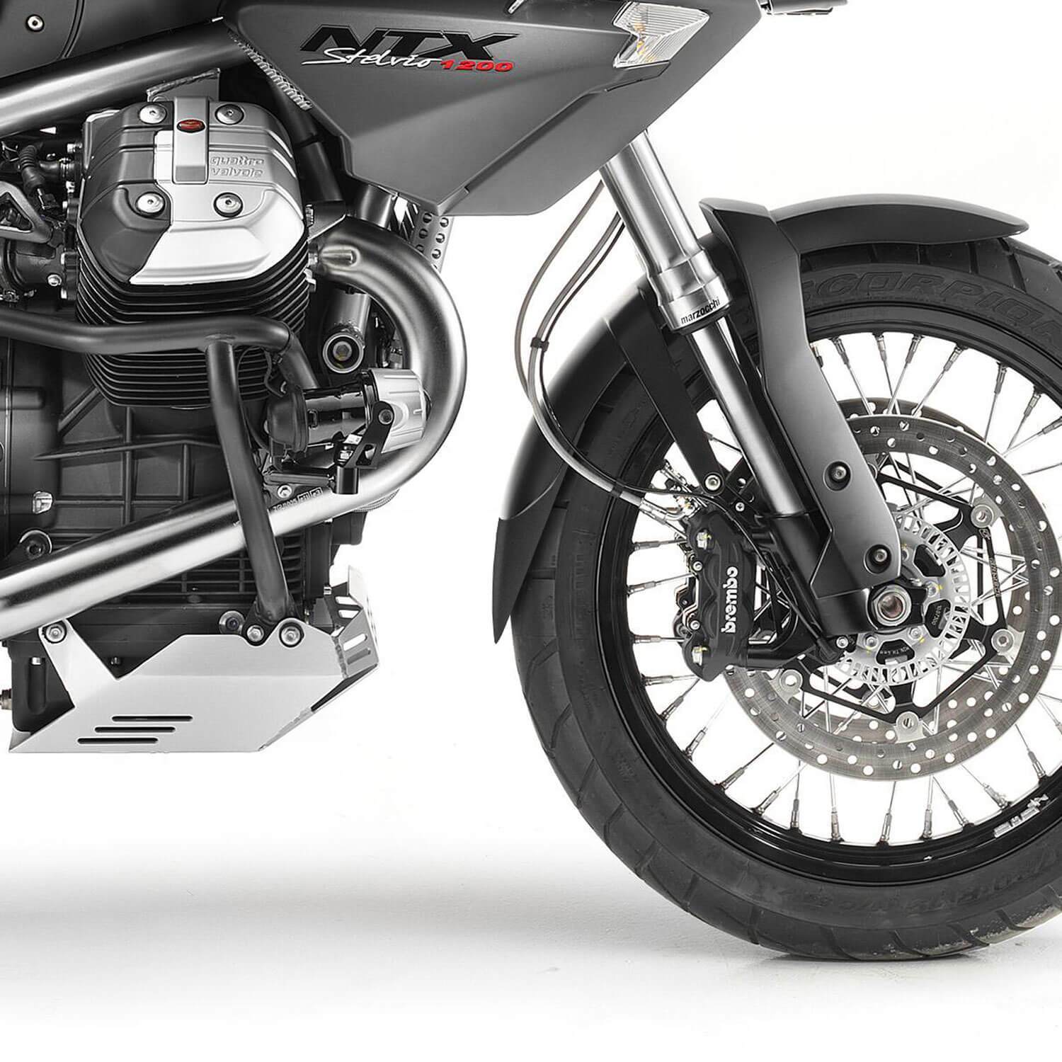 Extenda Fenda | Matte Black | Moto Guzzi Stelvio 1200 8V 2008>2016 - Bikerr