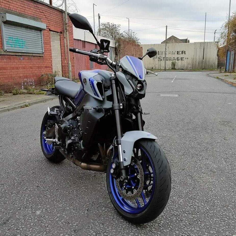 Fly Screen | Icon Blue Colours | Yamaha MT-09 2021> - Bikerr
