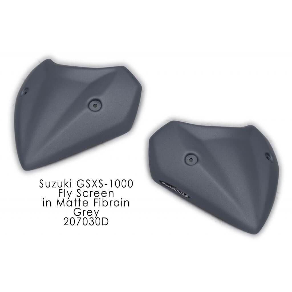 Fly Screen | Matte Grey (Matte Fibroin Grey) | Suzuki GSX-S 1000 2015> - Bikerr