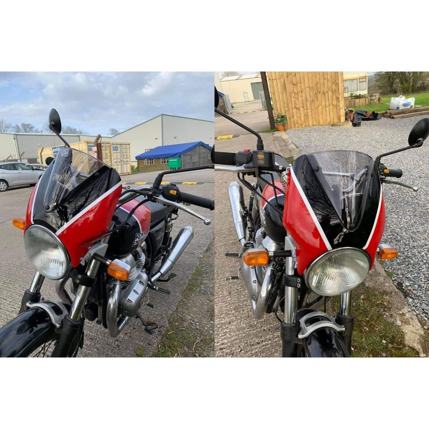 Fly Screen | Ravishing Red Scheme | Royal Enfield Interceptor 650 2018> - Bikerr