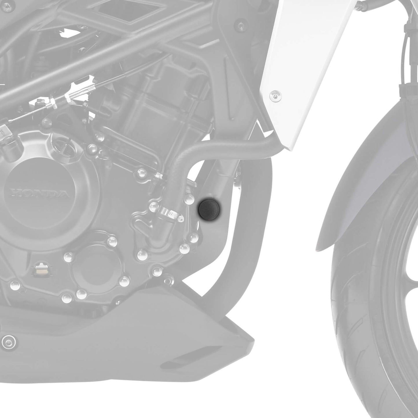 Frame End Caps | Matte Black | Honda CB 125 R 2018> - Bikerr
