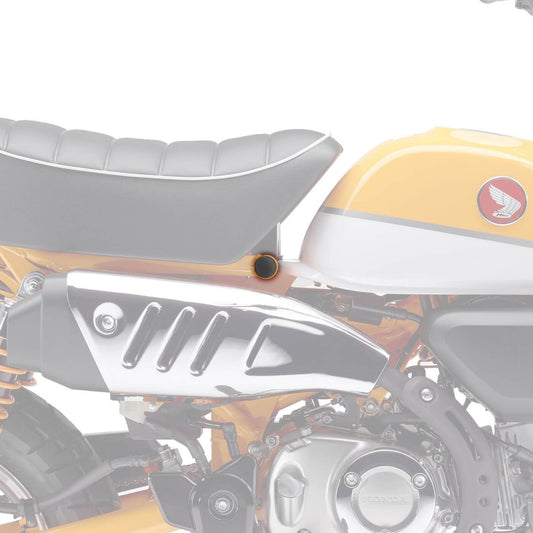 Frame End Caps | Matte Black | Honda Monkey 125 2018> - Bikerr