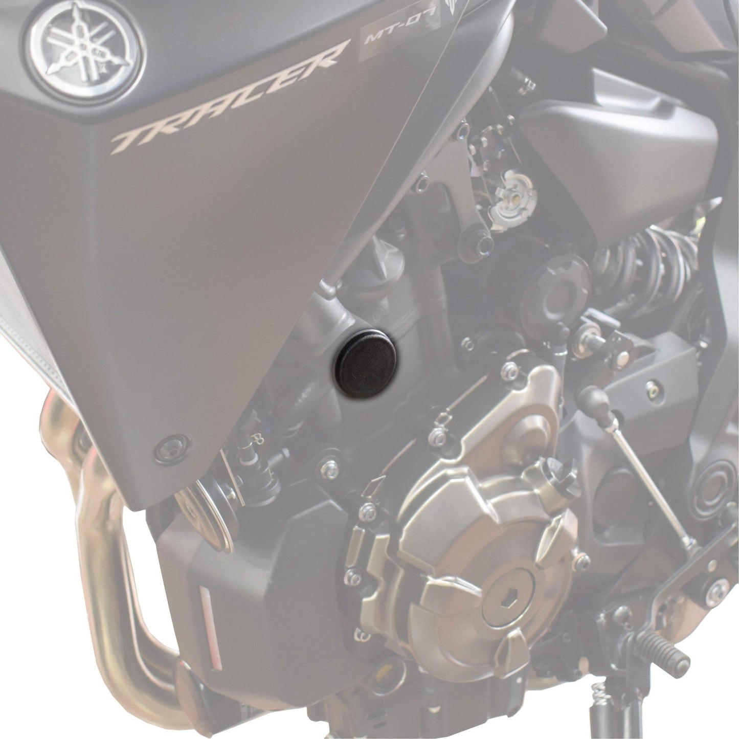 Frame End Caps | Matte Black | Yamaha MT-07 2013>