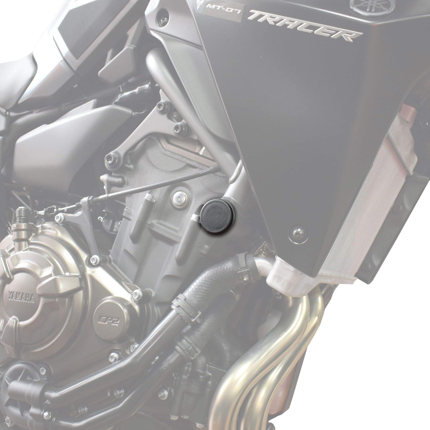 Frame End Caps | Matte Black | Yamaha MT-07 2013>