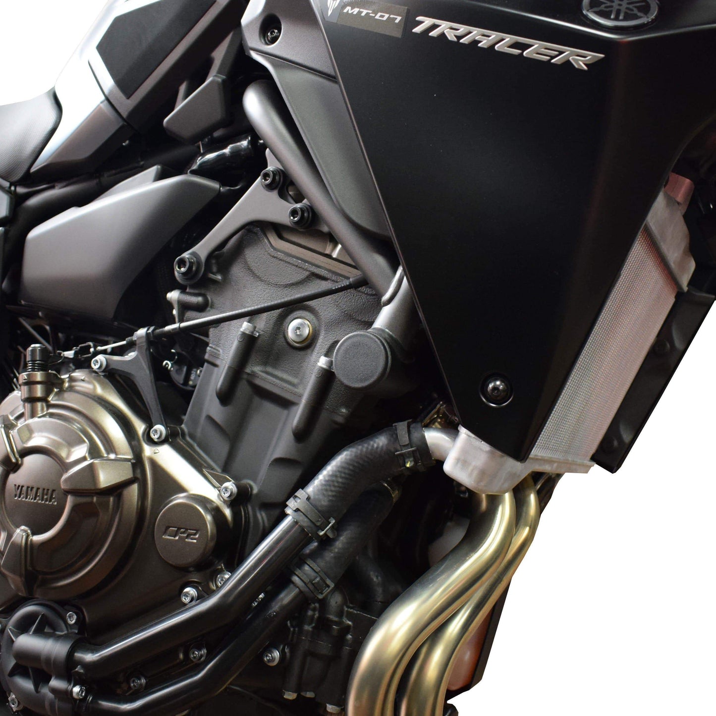 Frame End Caps | Matte Black | Yamaha MT-07 2013>