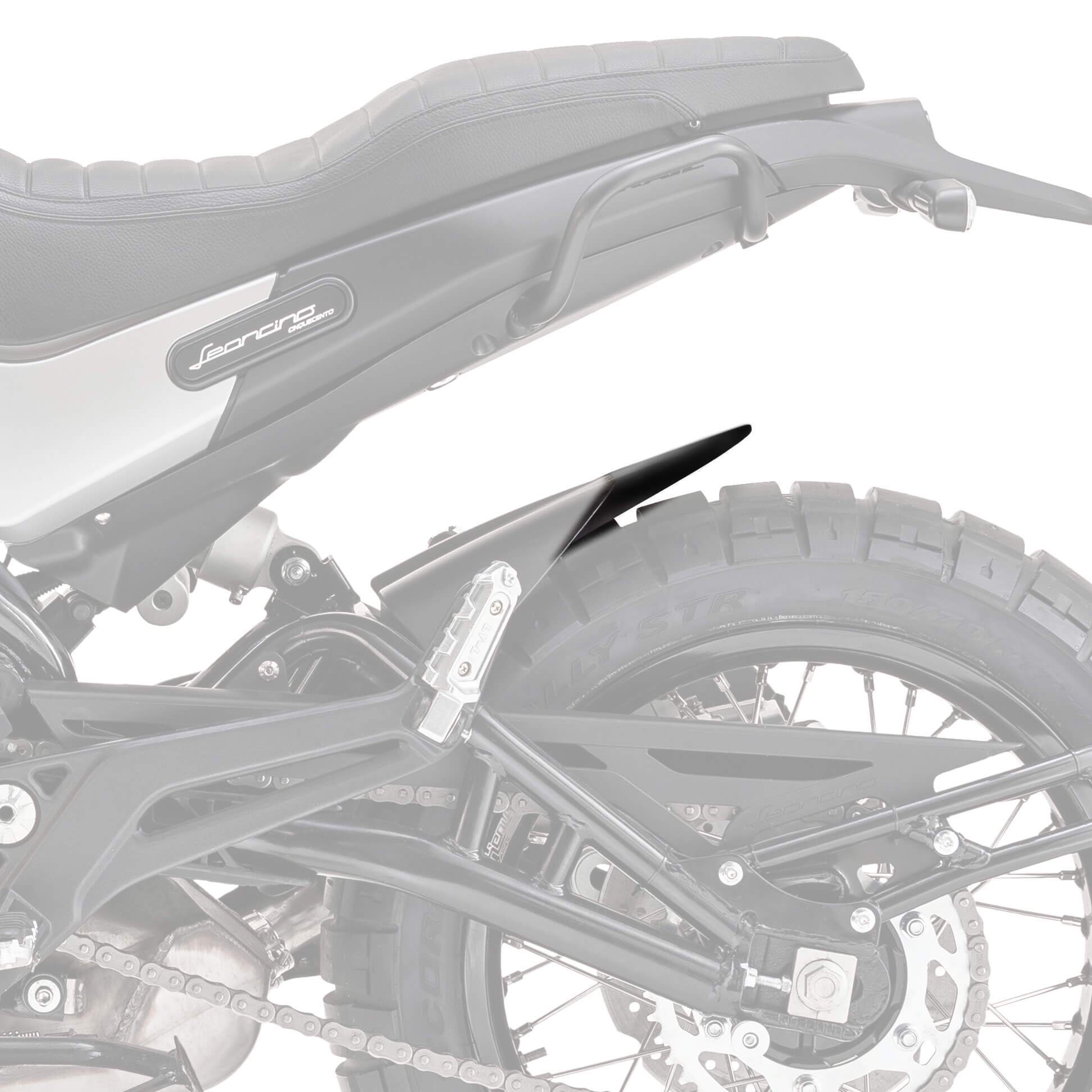 Hugger Extension | Matte Black | Benelli Leoncino 2015> - Bikerr