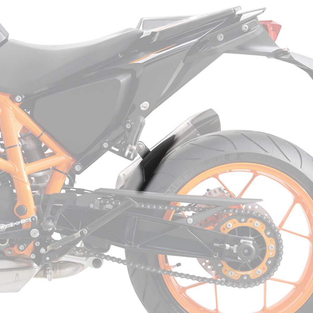Hugger Extension | Matte Black | KTM 690 Duke 2012> - Bikerr