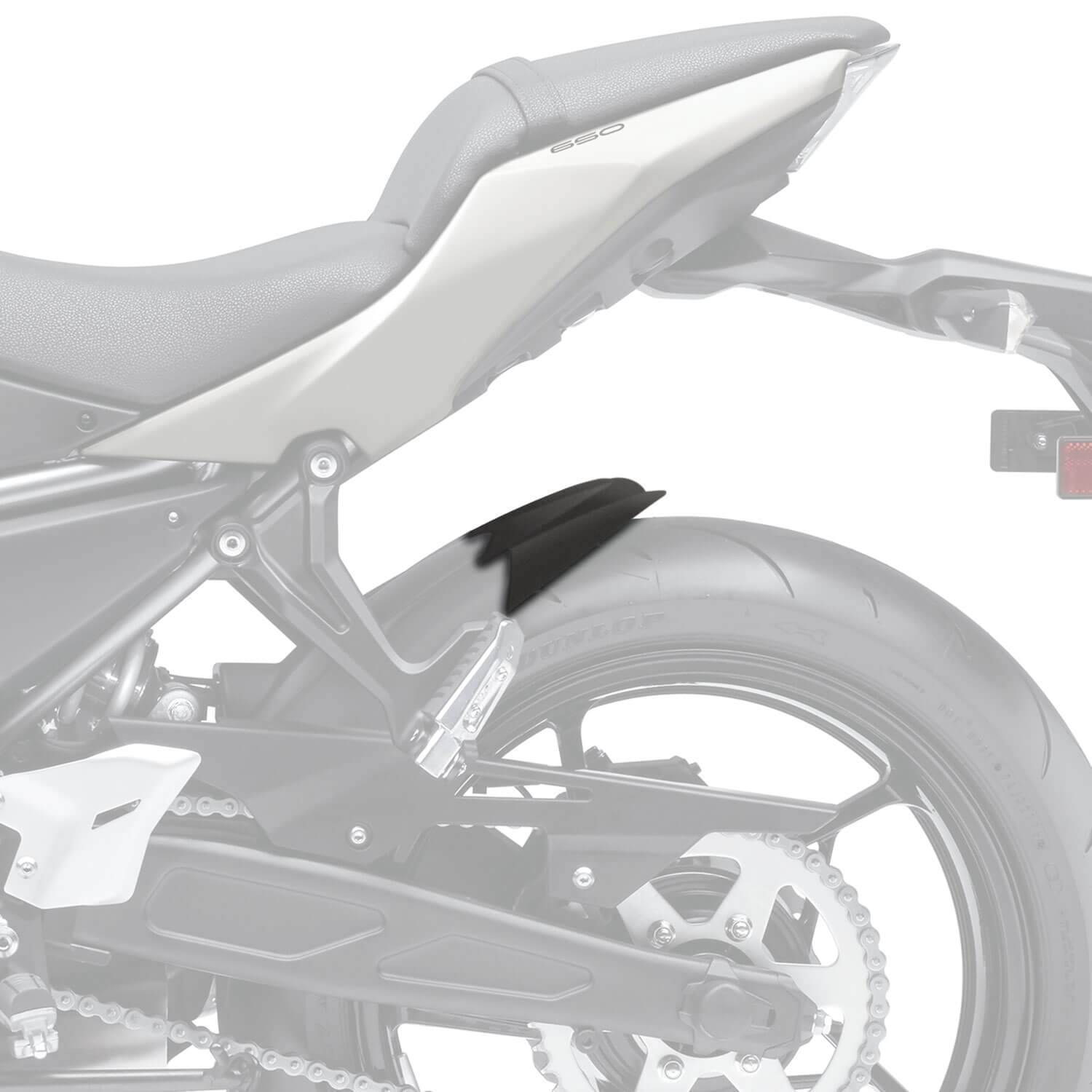 Hugger Extension | Matte Black | Kawasaki Ninja 650 R 2017> - Bikerr