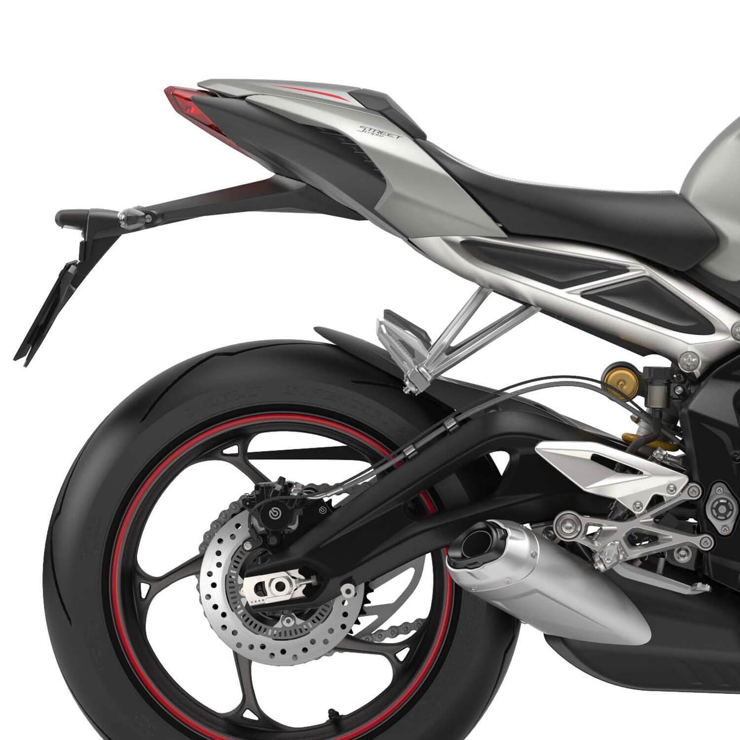Hugger Extension | Matte Black | Triumph Street Triple 765 2017> - Bikerr