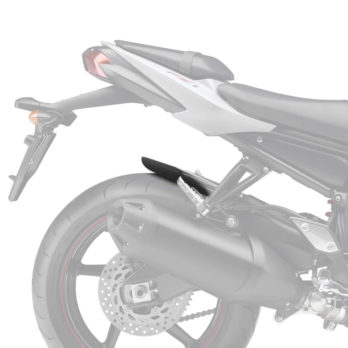 Hugger Extension | Matte Black | Yamaha Fazer8 2010>2015 - Bikerr