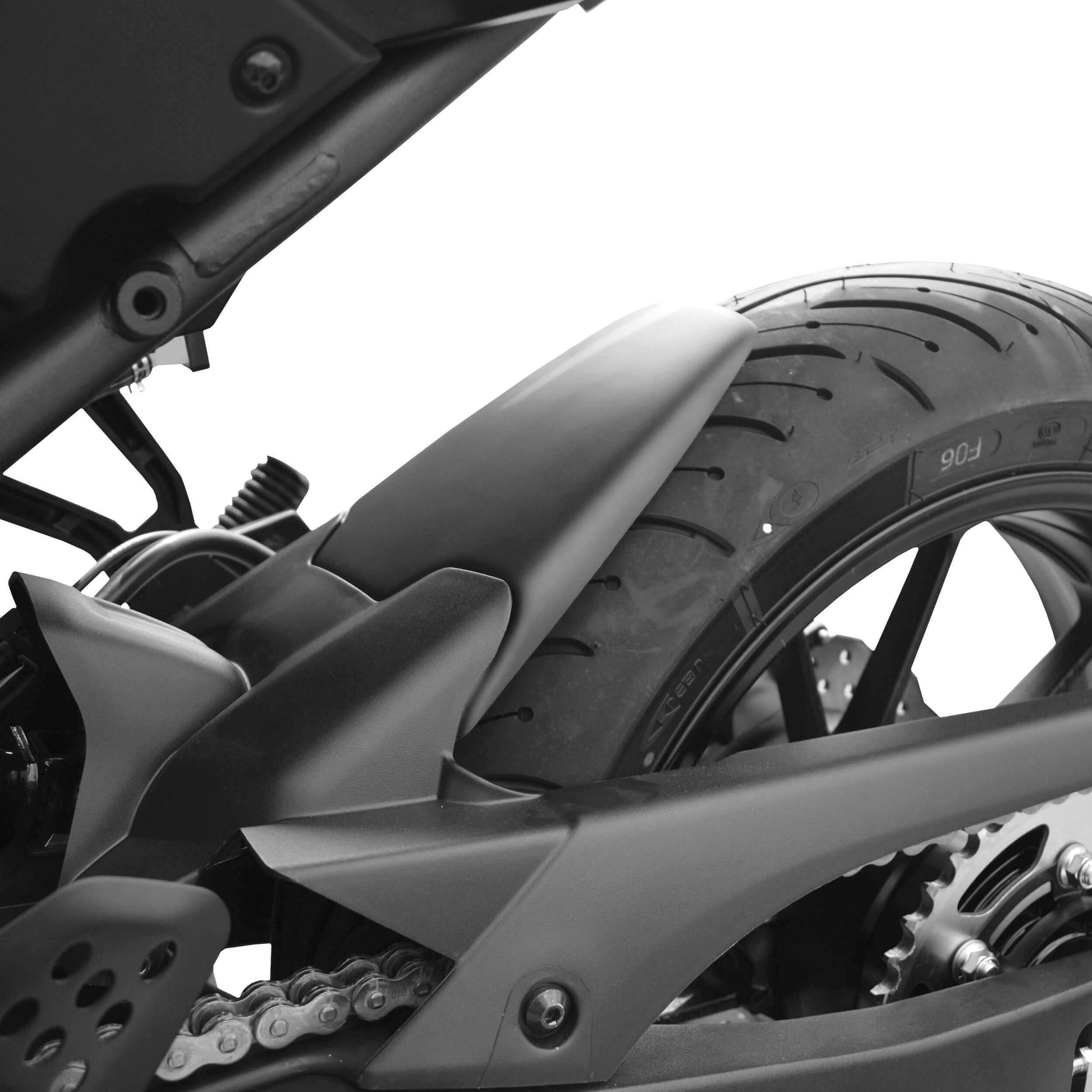 Hugger Extension | Matte Black | Yamaha MT-07 2018> - Bikerr